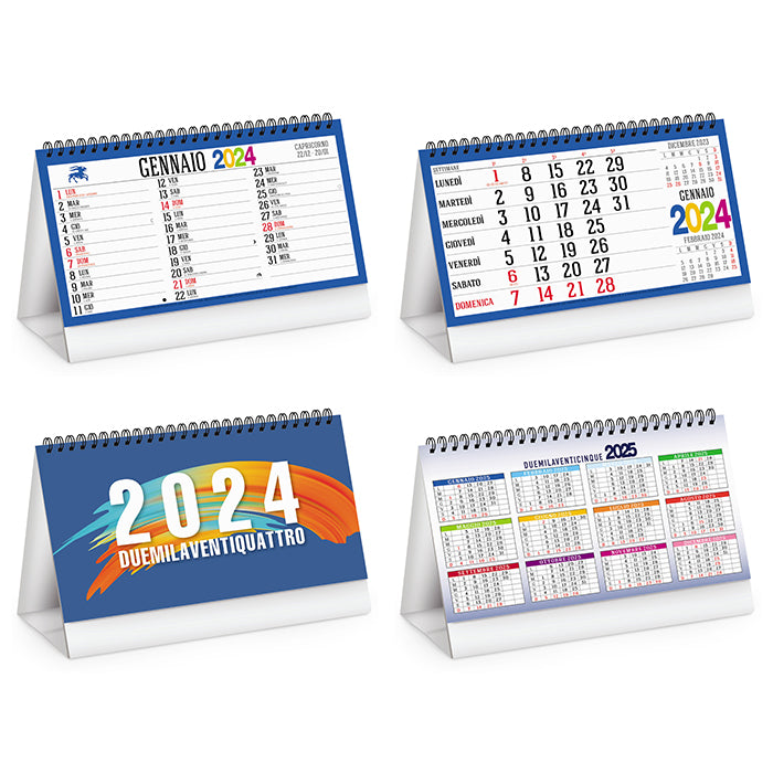 Calendario 2024 tavolo MINI con aforismi 10x10x10 cm