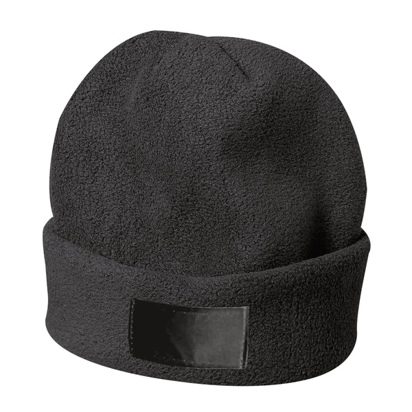 cuffie e berretti personalizzate in pile colore nero_nero 1181122 VAR01