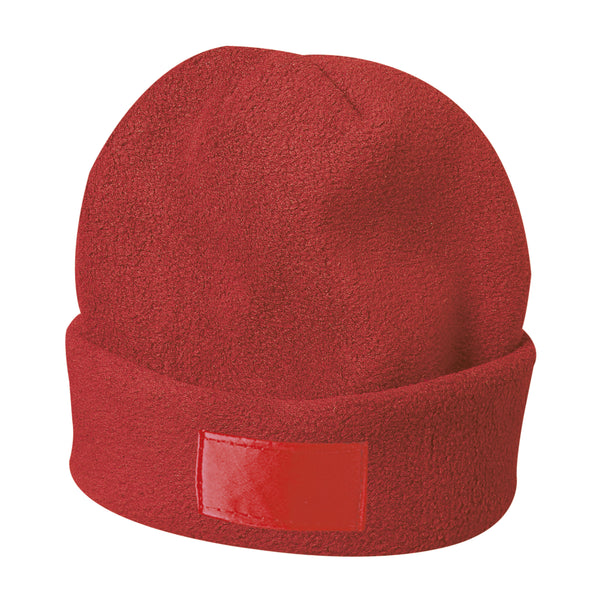 cuffie e berretti promozionali in pile colore rosso_rosso 1181122 VAR04