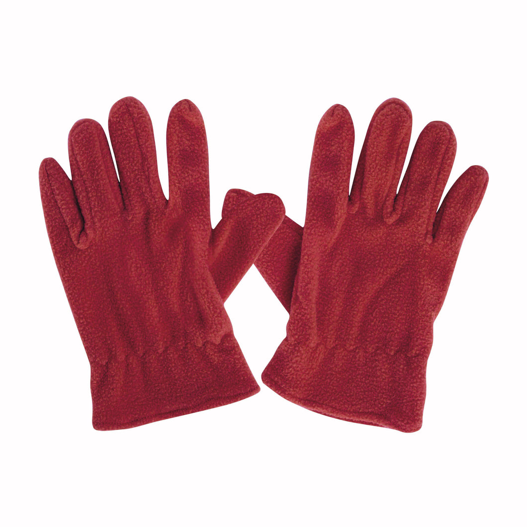 sciarpe e guanti promozionali in pile colore rosso_rosso 11476438 VAR03