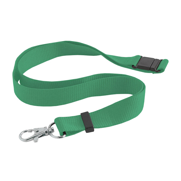 portabadge e lanyard promozionali in poliestere colore verde_verde 1176748 VAR07