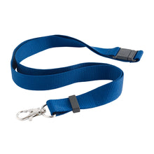 Carica l&#39;immagine nel visualizzatore di Gallery, portabadge e lanyard personalizzati in poliestere colore blu_blu 1176748 VAR03
