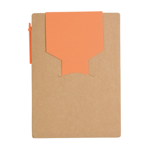 quaderni e block notes promozionali in cartone colore arancione_arancione 1189133 VAR05