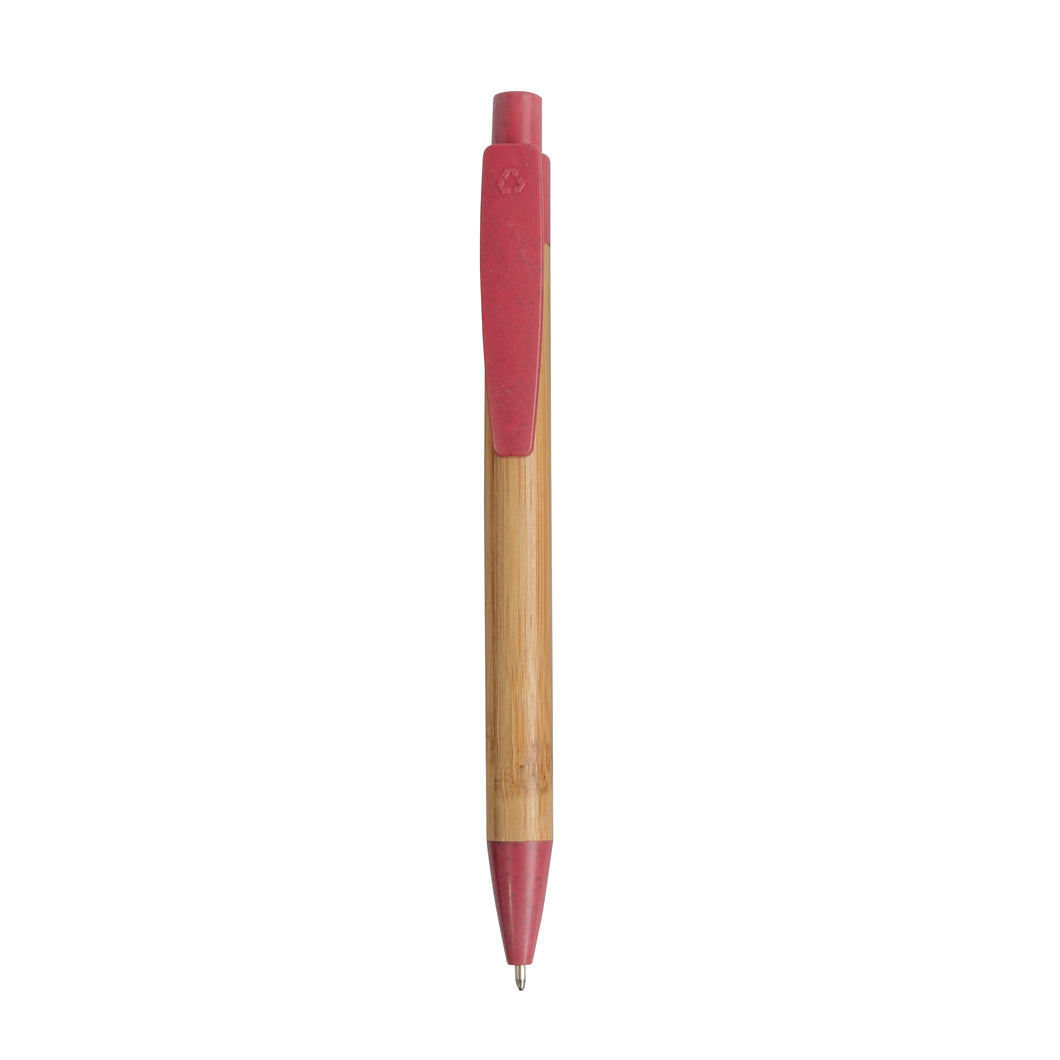 penne ecologiche promozionali in bamboo colore rosso_rosso 1192528 VAR04