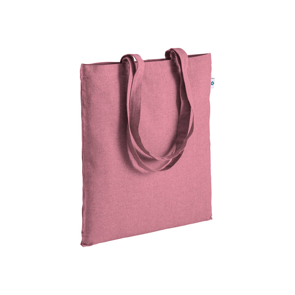 borse shopper stampate con logo in cotone riciclato colore rosa_rosa 1192839 VAR05