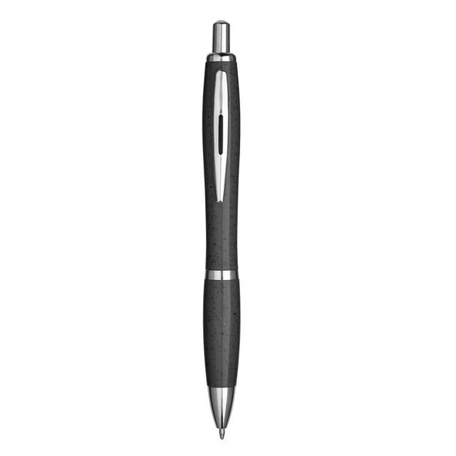 biro ecologiche personalizzate in paglia di grano colore nero_nero 1193533 VAR02