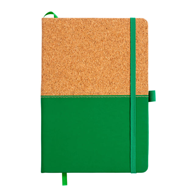 taccuini e block notes promozionali in sughero colore verde_verde 1194158 VAR05