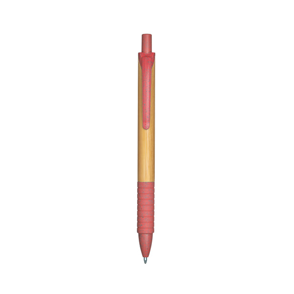 penne ecologiche promozionali in bamboo colore rosso_rosso 1195521 VAR04