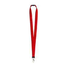 Carica l&#39;immagine nel visualizzatore di Gallery, portabadge e lanyard personalizzabili in poliestere colore rosso_rosso 1196144 VAR03
