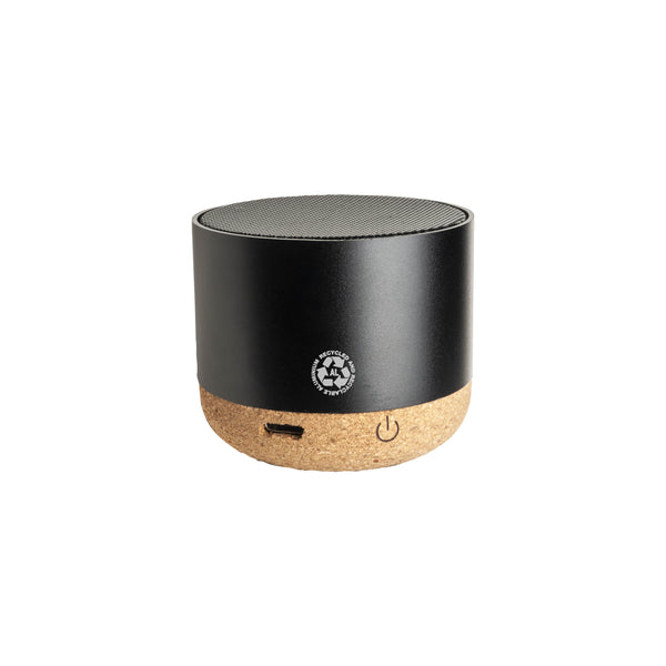 casse speaker bluetooth personalizzate in alluminio riciclato colore nero_nero 1196153 VAR01