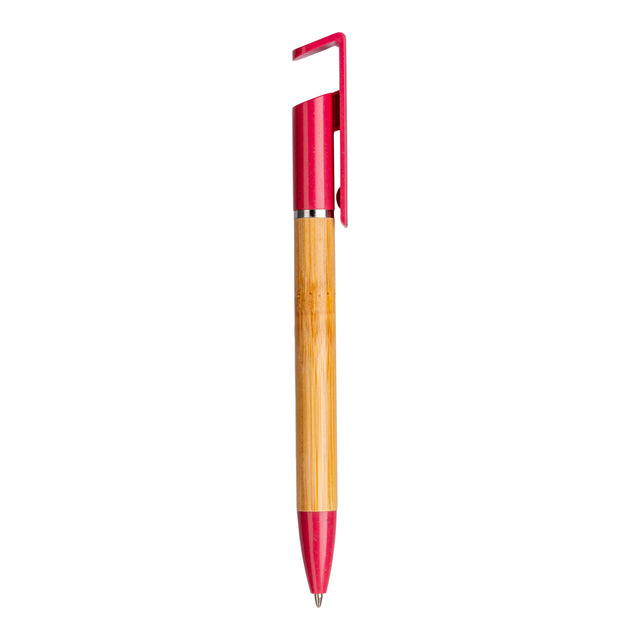 penne multifunzione e laser promozionali in bamboo colore rosso_rosso 1196524 VAR03