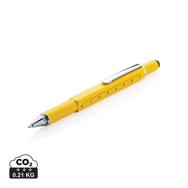 Carica l&#39;immagine nel visualizzatore di Gallery, biro multifunzione e laser personalizzabili in alluminio colore giallo_giallo 121693872 DET09
