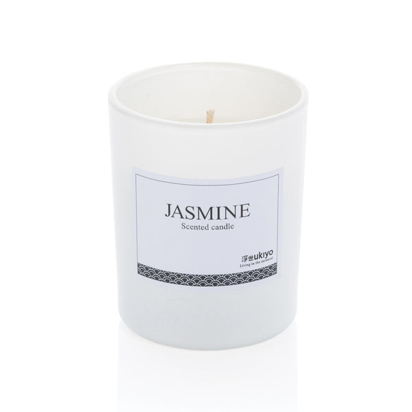 candele da personalizzare in vetro, bambù colore bianco_bianco 121698010 VAR02