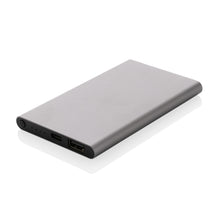 Carica l&#39;immagine nel visualizzatore di Gallery, power bank da personalizzare in lega di alluminio riciclato, abs riciclato colore carbon-fossile_grigio 121703959 VAR02
