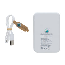 Carica l&#39;immagine nel visualizzatore di Gallery, power bank da personalizzare in abs riciclato colore bianco_bianco 121703978 DET05
