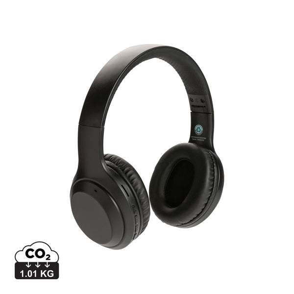 Carica l&#39;immagine nel visualizzatore di Gallery, cuffie bluetooth personalizzate in abs riciclato, tpe riciclato colore nero_nero 121704683 DET09
