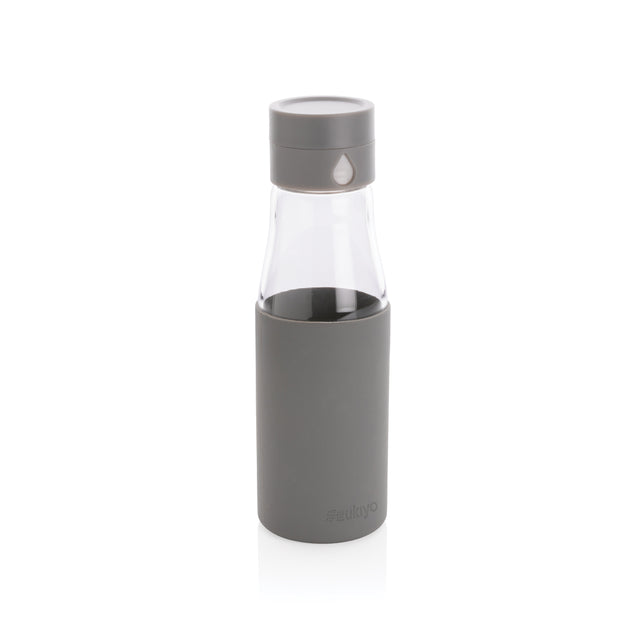 bottiglie personalizzate in vetro, silicone colore grigio_grigio 121715389 VAR02