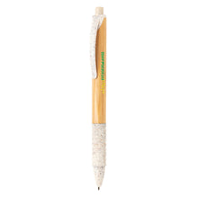 Carica l&#39;immagine nel visualizzatore di Gallery, biro ecologiche da personalizzare in bambù, paglia di grano colore bianco_bianco 121732770 DET05
