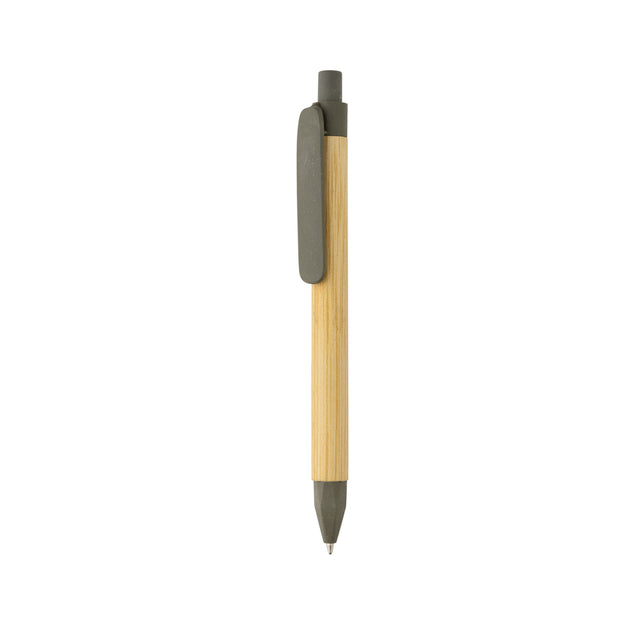 biro ecologiche personalizzate in carta, paglia di grano colore verde_verde 121732828 VAR05