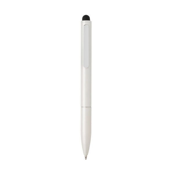 Carica l&#39;immagine nel visualizzatore di Gallery, biro touchscreen per tablet da personalizzare in lega di alluminio riciclato, abs riciclato colore bianco_bianco 121732840 DET08
