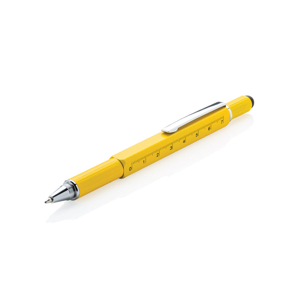 biro multifunzione e laser personalizzabili in alluminio colore giallo_giallo 121693872 VAR04