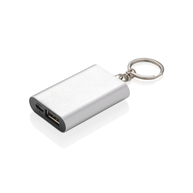 power bank da personalizzare in alluminio, abs colore grigio_grigio 121704136 VAR01